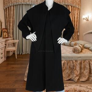 Vintage Yeohlee Long Maxi Coat with Wide Collar